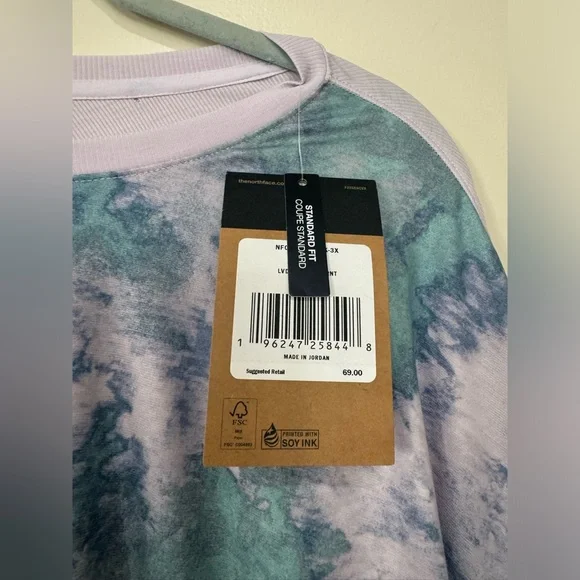 The North Face Print Dawndream Women’s Long Sleeve Atheletic Shirt plus 3X - Picture 10 of 16